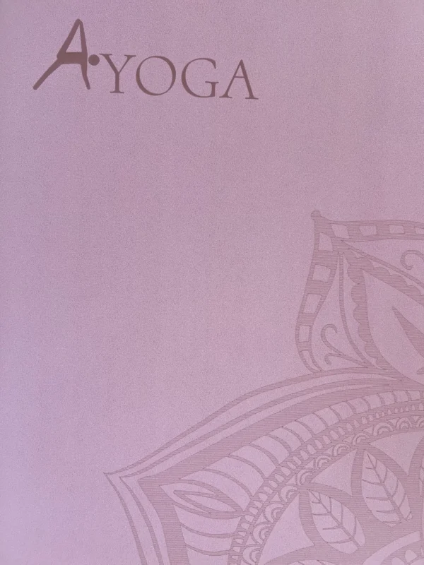 Csúszásmentes rózsaszín jógaszőnyeg | Könnyen tisztítható, tartós, környezetbarát jóga matrac, virágos | Ayoga - Image 5